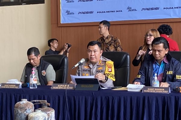Kapolres Metro Jakarta Pusat, Kombes Pol. Susatyo Purnomo Condro soal kebakaran di gedung Terra Drone/Foto Fifi Abdurahman