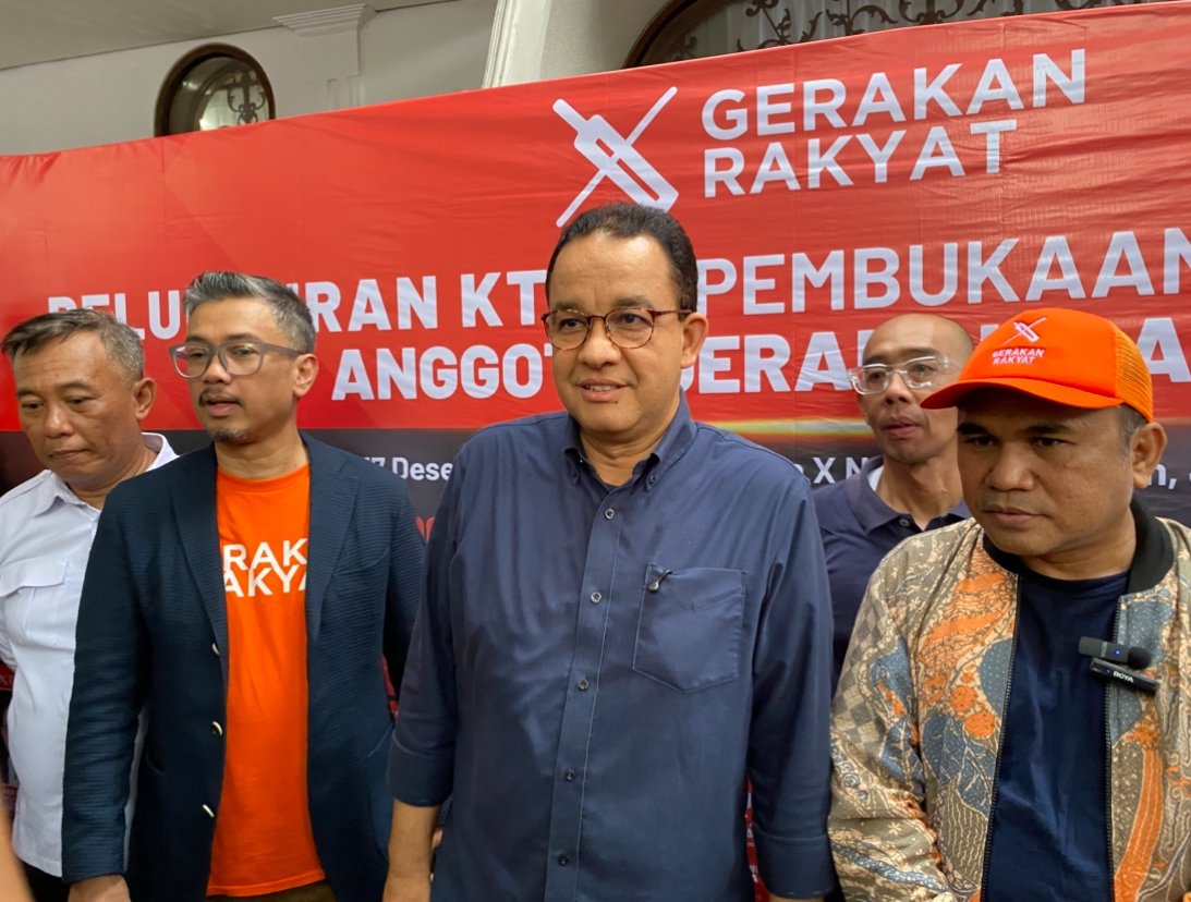 Anies Baswedan resmi bergabung dengan organisasi masyarakat Gerakan Rakyat, Rabu (17/12)/Foto Fifi Abdurahman