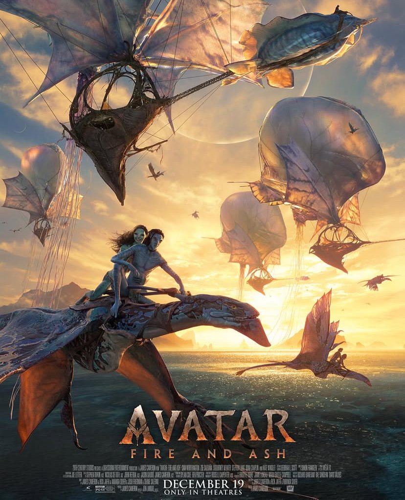 Poster film Avatar: Fire and Ash/Foto Instagram Avatar