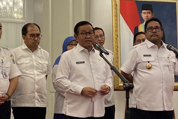 Gubernur DKI Jakarta, Pramono Anung umumkan kenaikan UMP 2026/Foto Fifi Abdurahman