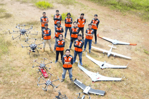 Terra Drone Diduga Aktif Petakan Lahan Kebun Sawit di Sumatra/Foto : Dok. Terra Drone Indonesia