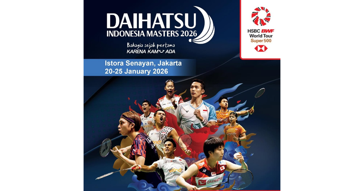 Poster Indonesia Masters 2025. Foto: Instagram/badminton.ina