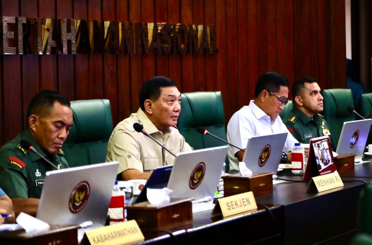 Rapat Pimpinan (Rapim) Kementerian Pertahanan dan Tentara Nasional Indonesia (TNI) Tahun 2026 pada Senin (19/1).