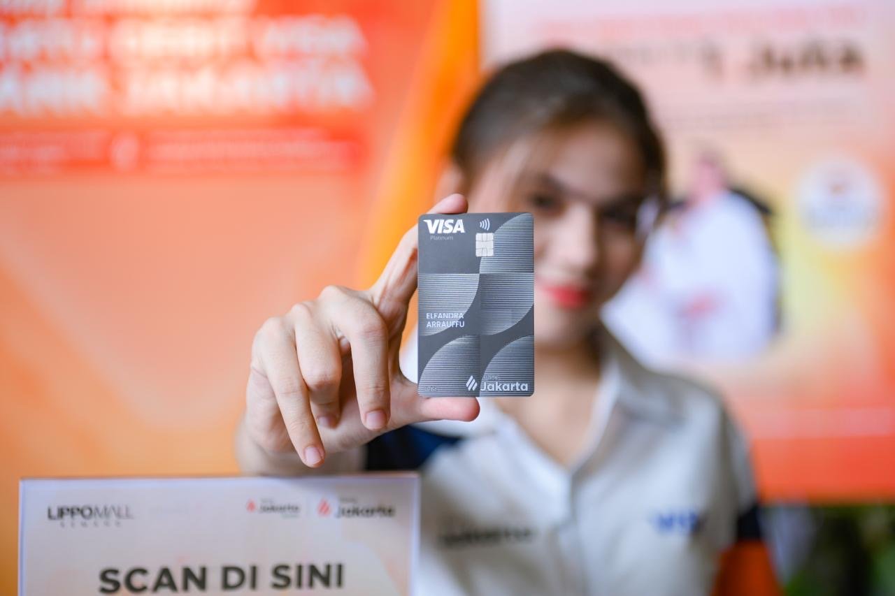 Gambar Kartu Debit Visa Bank Jakarta yang baru diluncurkan/Foto Bank Jakarta
