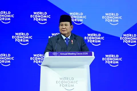 Presiden Prabowo Subianto dalam World Economic Forum (WEF 2026), dan bergabung dengan Dewan Perdamaian Trump (Peace of Board), di Davos, Swiss/Foto : Dok. Biro Sekretariat Presiden RI
