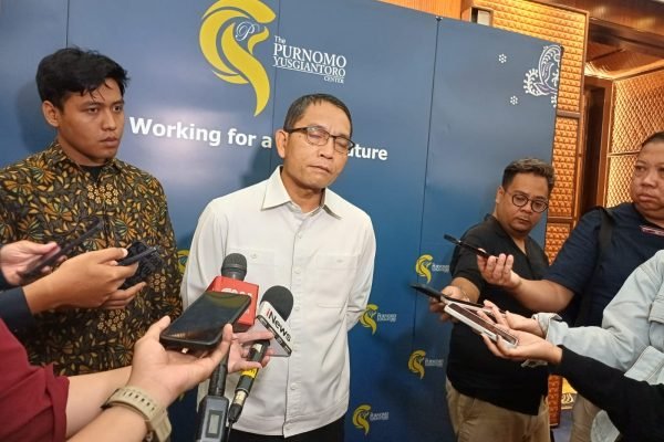 Sekretaris Jenderal Dewan Energi Nasional (DEN) Dadan Kusdiana usai menghadiri acara Kaleidoskop Energi di Jakarta, Selasa (13/1). Foto: GPriority/Dimas A Putra