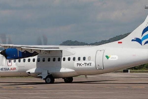 Pesawat ATR 42-500 milik maskapai Indonesia Air Transport. Foto: istimewa