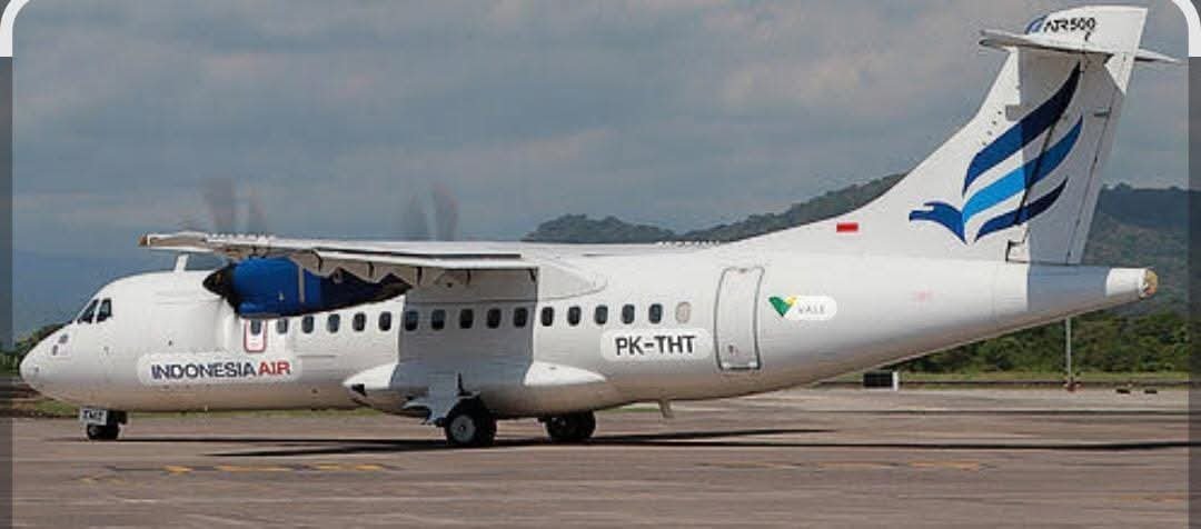 Pesawat ATR 42-500 milik maskapai Indonesia Air Transport. Foto: istimewa