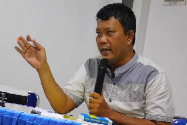 Ketua Forum Pengurangan Resiko Bencana (FPRB) Kabupaten Aceh Tamiang, Erwan. Foto: zulfitra/gpriority