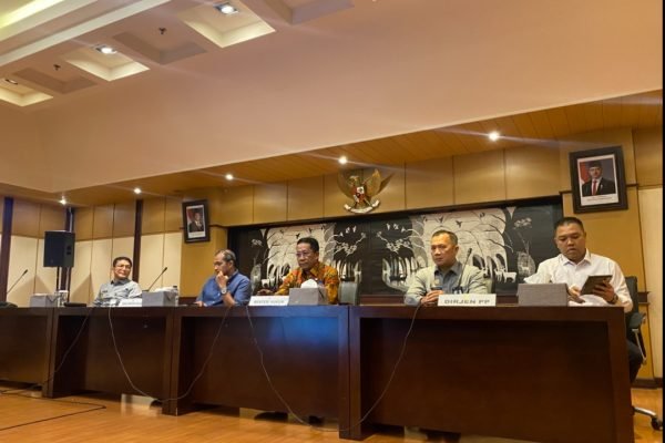 Kementerian Hukum dalam Konfrensi Pers terkait Pemberlakuan KUHP dan KUHAP di Kantor Kementerian Hukum, Senin (5/1)/Foto Fifi Abdurahman