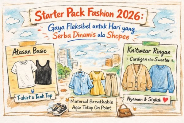 Rekomendasi outfit untuk gaya hidup di kota/Foto Shopee