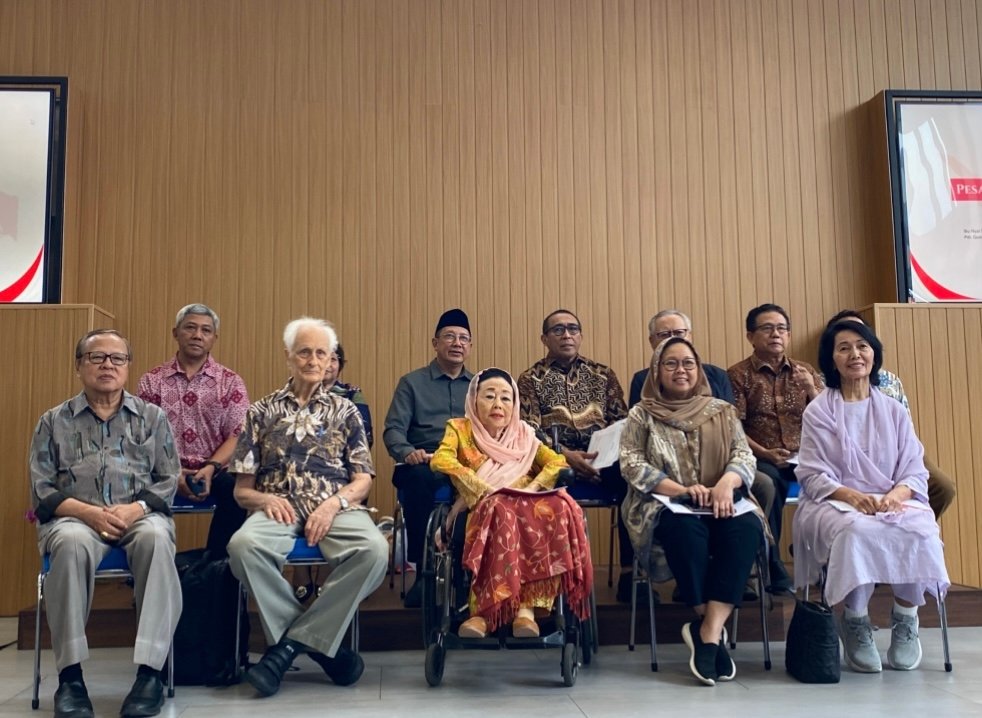 Gerakan Nurani Bangsa dalam jumpa pers bertajuk “Pesan Kebangsaan Awal 2026” yang digelar di Kompleks Katedral, Jakarta Pusat, Selasa (13/1)/Foto Fifi Abdurahman