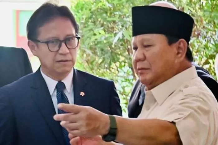 Menteri Kesehatan Budi Gunadi Sadikin bersama Presiden Prabowo Subianto/Foto : Dok. Instagram @bgsadikin