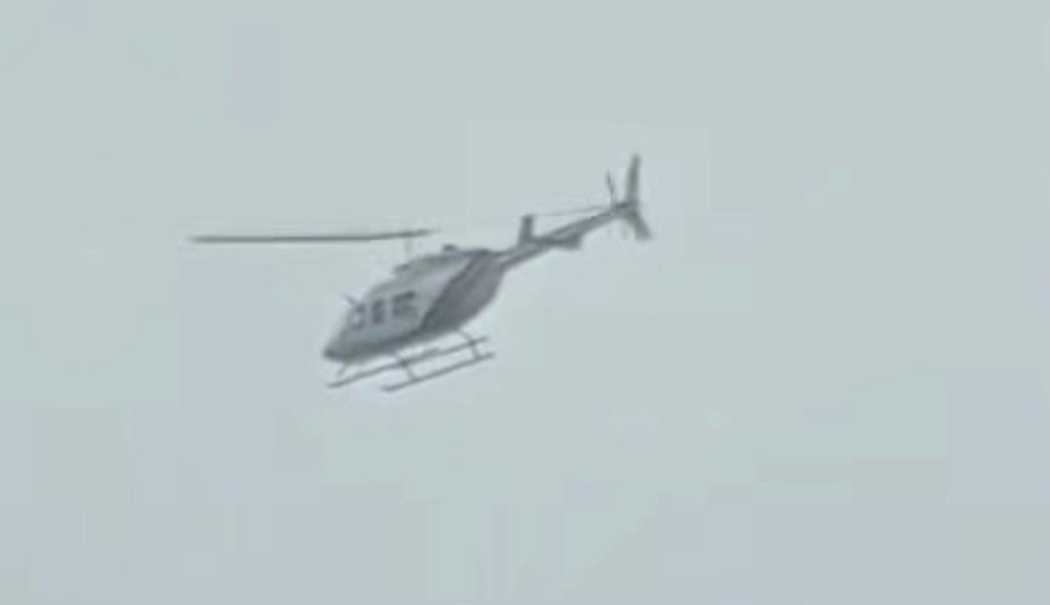 Helikopter Raffi Ahmad nyaris jatuh akibat cuaca buruk. Foto: tangkapan layar Instagram/@priotralala