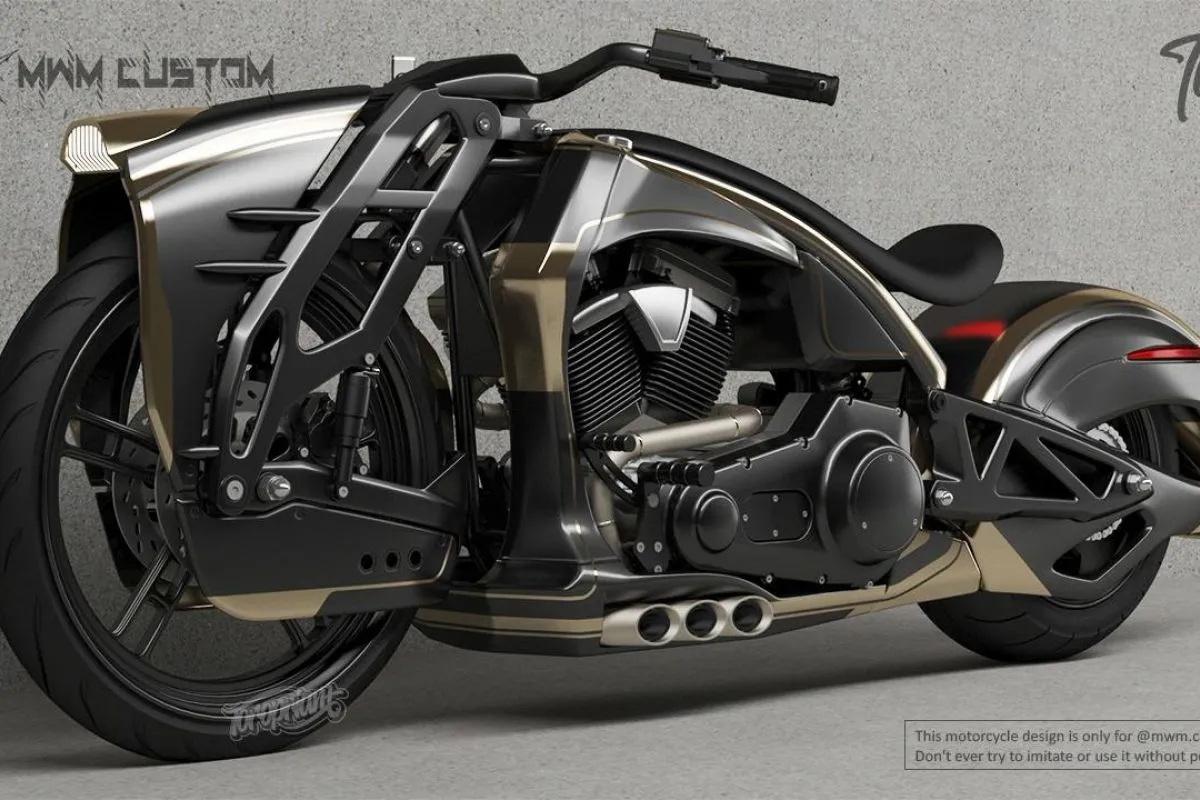 Karya eksklusif berbasis Harley-Davidson Road Glide dari MWM Custom siap dipamerkan ke ajang Indonesia International Motor Show (IIMS) 2026. Foto: MWM Custom