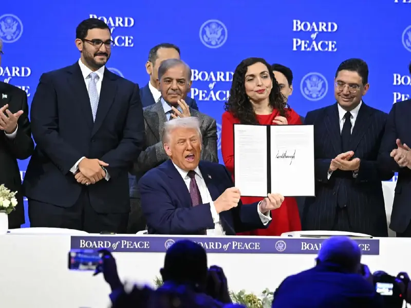 Pakistan resmi bergabung dengan Dewan Perdamaian Trump (Peace of Board) di Davos, Swiss, beberapa waktu lalu/Foto : Dok. AFP