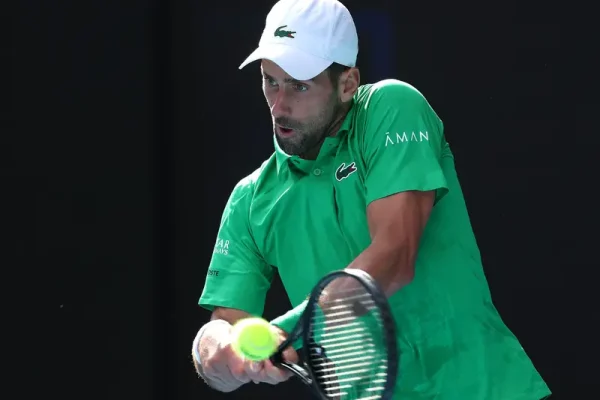 Aksi Novak Djokovic di Australian Open 2026/Foto : Dok. AFP
