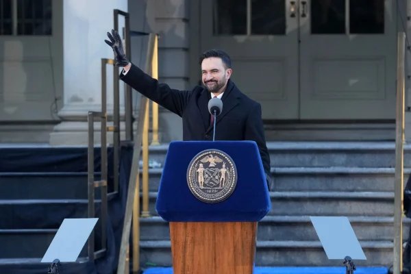 Wali Kota New York terpilih, Zohran Mamdani, saat menyampaikan pidato perdananya pada Kamis (1/1)/Foto : NYV.Gov