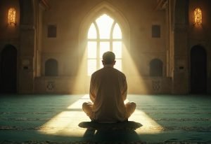 Ilustrasi orang sedang melaksanakan sholat/Foto : Dok. Freepik