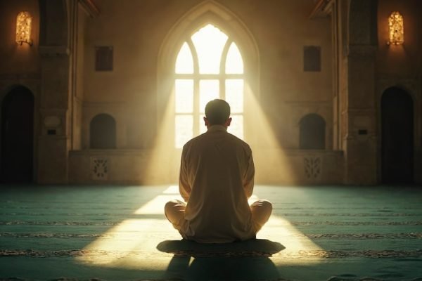 Ilustrasi orang sedang melaksanakan sholat/Foto : Dok. Freepik