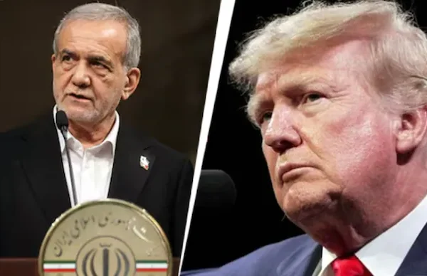 Masoud Pezeshkian, Presiden Iran, (kiri) dan Presiden AS, Donald Trump (kanan)/Foto : Dok. Istimewa