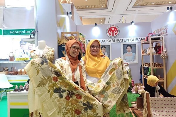 Dekranasda Kabupaten Subang turut meramaikan ajang Inacraft 2026 di Jakarta Intertational Convention Center (JICC), Jakarta pada 4-8 Februari 2026. Foto: GPriority/Dimas A Putra