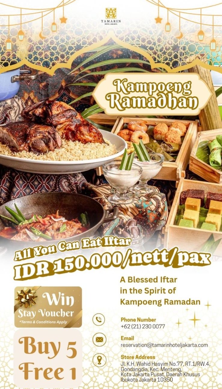 Poster Iftar Tamarin Hotel Jakarta. Foto: istimewa