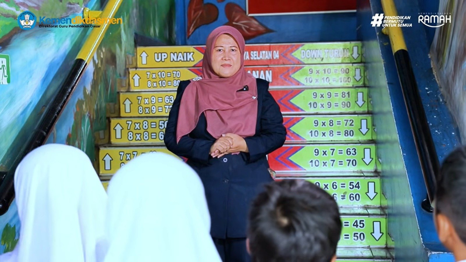 SDN 04 Meruya Selatan di Kecamatan Kembangan, Jakarta Barat dalam menjalankan program Taman Numerasi. Foto: Dok.Kemendikdasmen