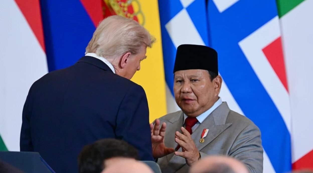 Momen pertemuan Presiden Prabowo dengan Presiden AS, Donald Trump, bulan Oktober 2025 lalu/Foto : Dok. Presiden RI