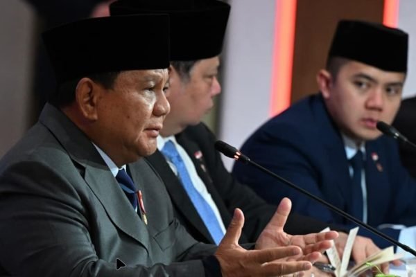 Presiden Prabowo aat memberikan sambutan pada sesi roundtable Business Summit, Rabu (18/2)/Foto : Dok. Instagram @prabowo