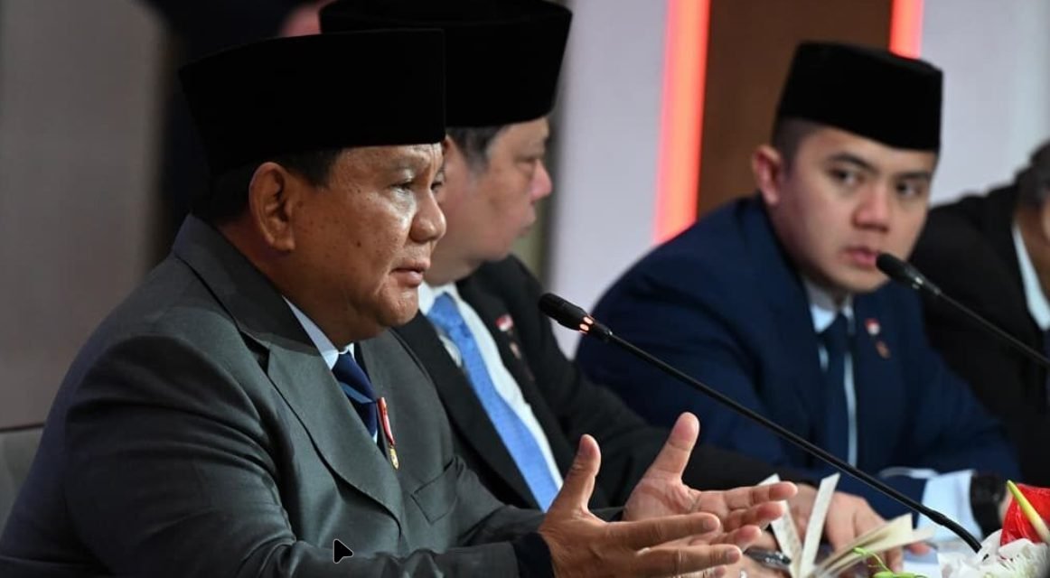 Presiden Prabowo aat memberikan sambutan pada sesi roundtable Business Summit, Rabu (18/2)/Foto : Dok. Instagram @prabowo
