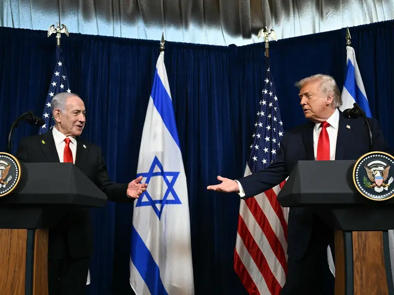 PM Israel Benjamin Netanyahu bersama Presiden AS Donald Trump/Foto : Dok AFP