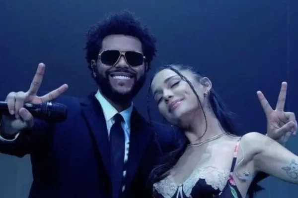 The Weeknd dan Ariana Grande dalam kolaborasi sebelumnya/Foto : Dok. X @popbase