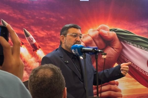 Duta Besar Republik Islam Iran untuk Indonesia, Mohammad Boroujerdi, dalam sesi konferensi pers di Menteng, Jakarta Pusat, Senin (2/3)/Foto : Dok. GPriority (Nindya Farhah Azzahrah)