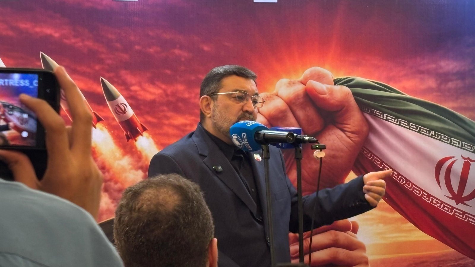 Duta Besar Republik Islam Iran untuk Indonesia, Mohammad Boroujerdi, dalam sesi konferensi pers di Menteng, Jakarta Pusat, Senin (2/3)/Foto : Dok. GPriority (Nindya Farhah Azzahrah)