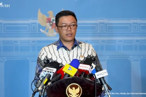 Menteri Luar Negeri Sugiono dalam keterangan persnya di Istana Negara, Jakarta pada Selasa (3/3). Foto: Tangkapan Layar Youtube/sekertariatpresiden