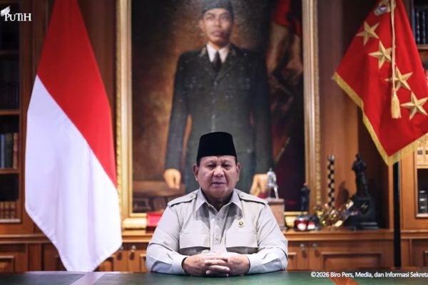 Presiden Prabowo Subianto menyampaikan ucapan Selamat Hari Raya Idulfitri 1447 Hijriah. Foto: Tangkapan Layar Youtube/prabowosubianto