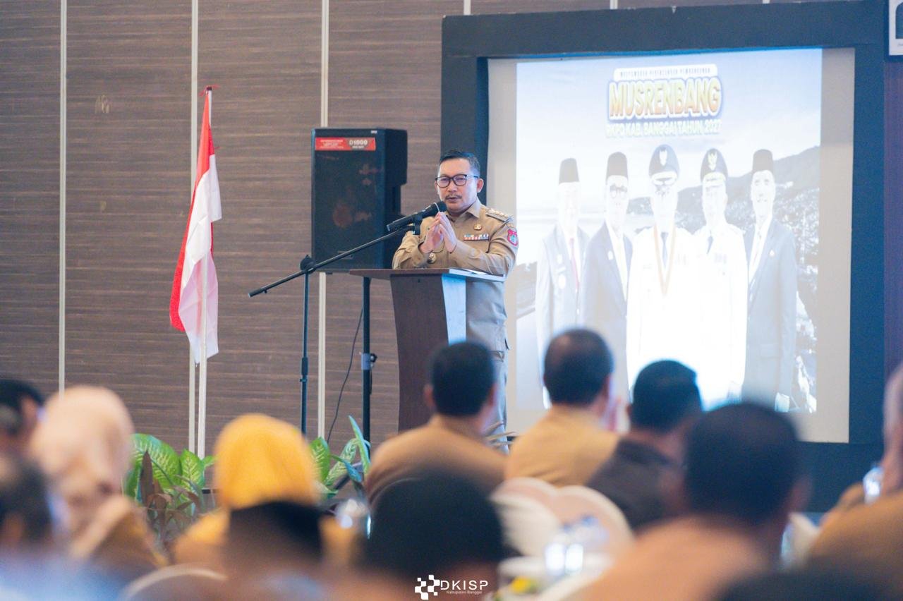 Bupati Banggai Amirudin di Musrenbang yang digelar di Luwuk Selatan, Senin (30/3). Foto: istimewa