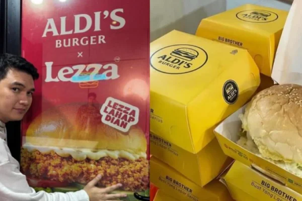 Aldi's Burger belakangan viral karena teknik marketingnya yang unik lewat spam komen dipostingan media sosial/Foto : Dok. Instagram @aldis.burger
