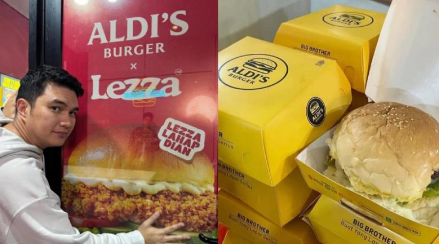 Aldi's Burger belakangan viral karena teknik marketingnya yang unik lewat spam komen dipostingan media sosial/Foto : Dok. Instagram @aldis.burger