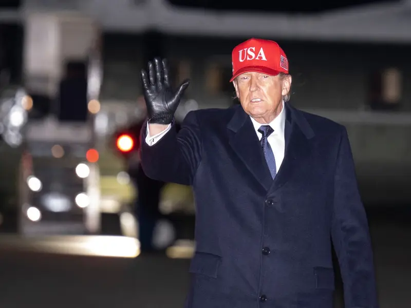 Presiden AS Donald Trump saat menyapa media pada Minggu (1/3) lalu/Foto : Dok. AFP