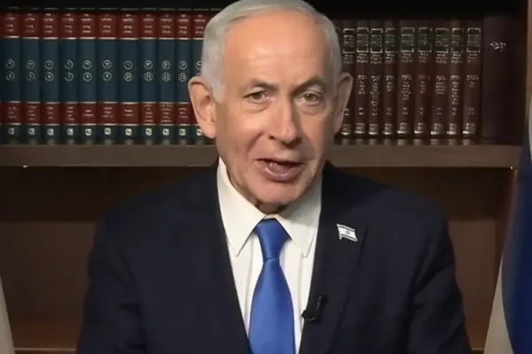 Perdana Menteri Israel, Benjamin Netanyahu, saat konferensi pers pada Kamis (19/3) kemarin/Foto : Dok. X