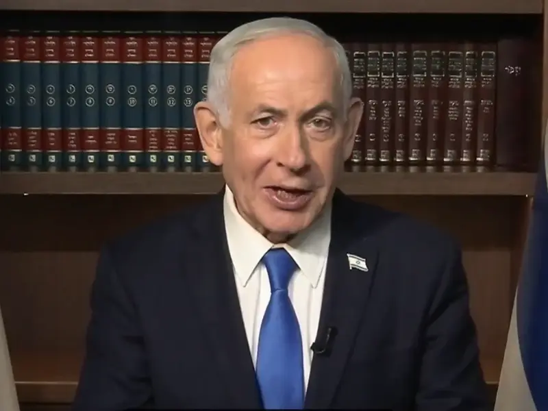 Perdana Menteri Israel, Benjamin Netanyahu, saat konferensi pers pada Kamis (19/3) kemarin/Foto : Dok. X
