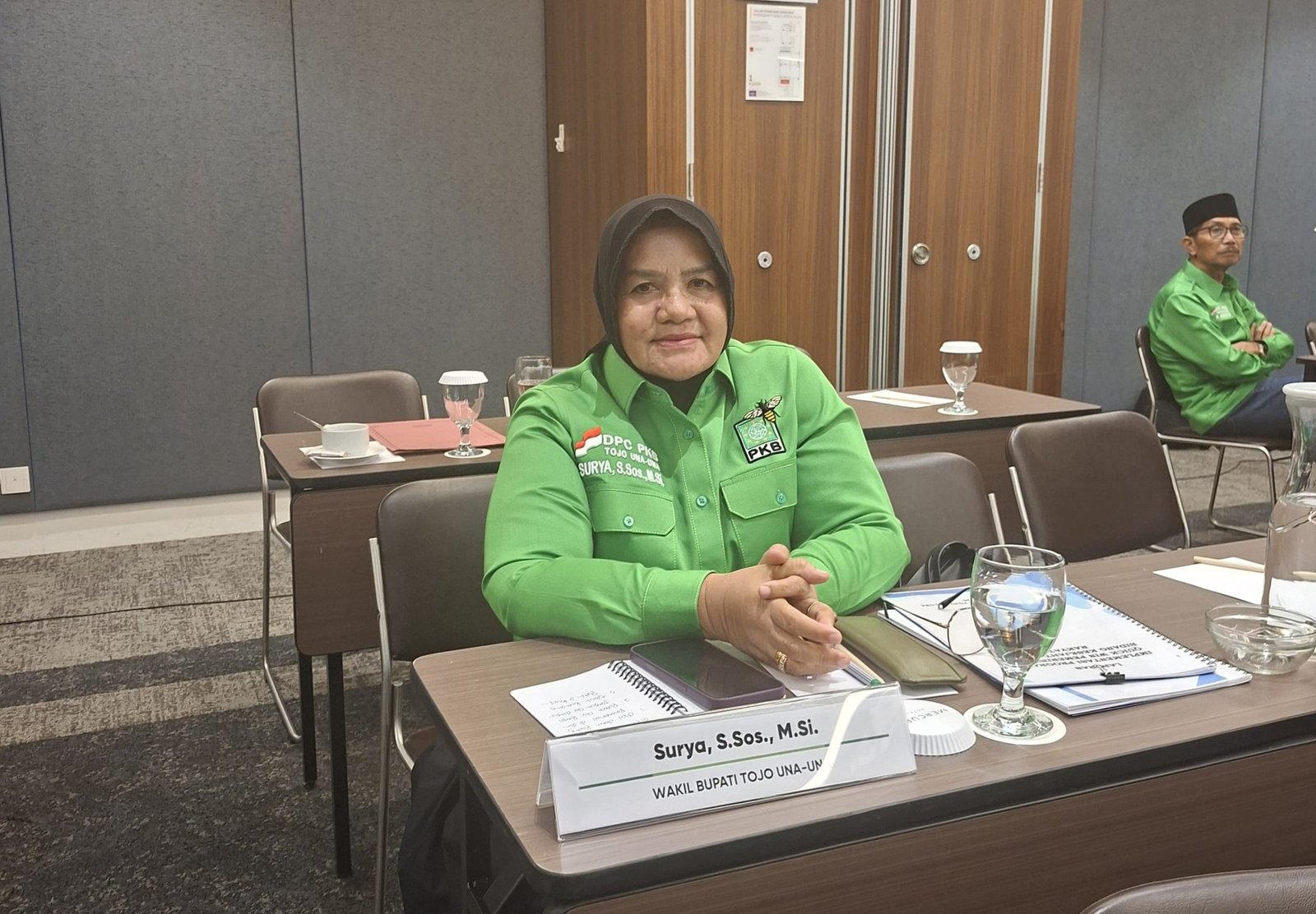 Wakil Bupati Tojo Una-Una (Touna), Surya, S.Sos., M.Si. menghadiri Rapat koordinasi Partai Kebangkitan Kebangsaan (PKB) yang digelar di Hotel Mercure Cikini, Jakarta, Kamis (2/4). Foto: GPriority/Risma Octavia