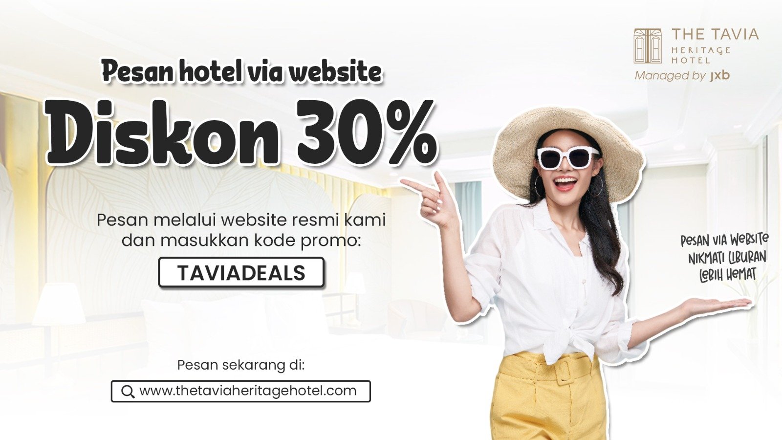 Promo menginap hingga 30 persen The Tavia Heritage Hotel. Foto: istimewa
