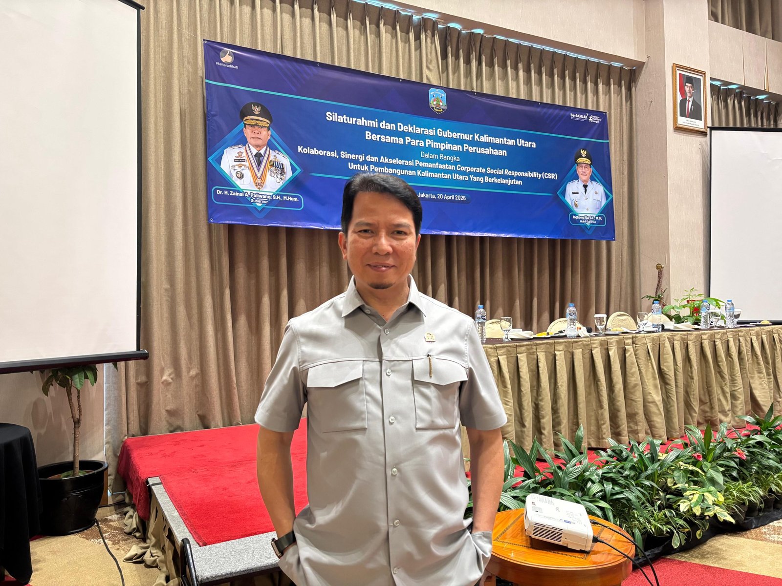 Ketua DPRD Kalimantan Utara, Achmad Djufrie, saat menghadiri agenda di Jakarta pada Senin (20/4)/Foto : Dok. GPriority (Yunita Kurnia Putri)