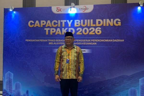 Sekretaris Daerah (Sekda) Maluku Utara (Malut) Drs. Samsuddin A. Kadir, M.Si saat ditemui GPriority usai menghadiri Capacity Building TPAKD Tahun 2026 di Jakarta Pusat, Kamis (30/4). Foto: GPriority/Dimas A Putra