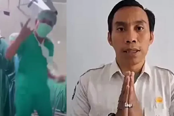 Nakes RSUD Datu Beru Aceh Tengah yang viral karena berjoget saat sedang operasi, memberikan klarifikasi/Foto : Dok. Istimewa