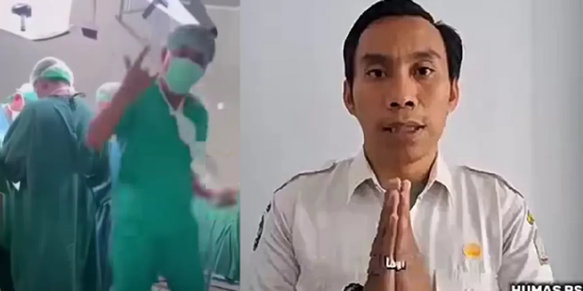 Nakes RSUD Datu Beru Aceh Tengah yang viral karena berjoget saat sedang operasi, memberikan klarifikasi/Foto : Dok. Istimewa