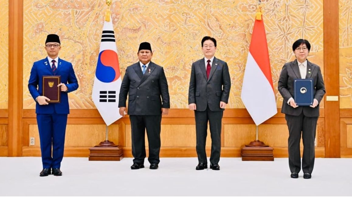 Presiden Prabowo saat melakukan kunjungan kerja ke Korea Selatan pada Rabu (1/4) kemarin/Foto : BPMI Setpres RI
